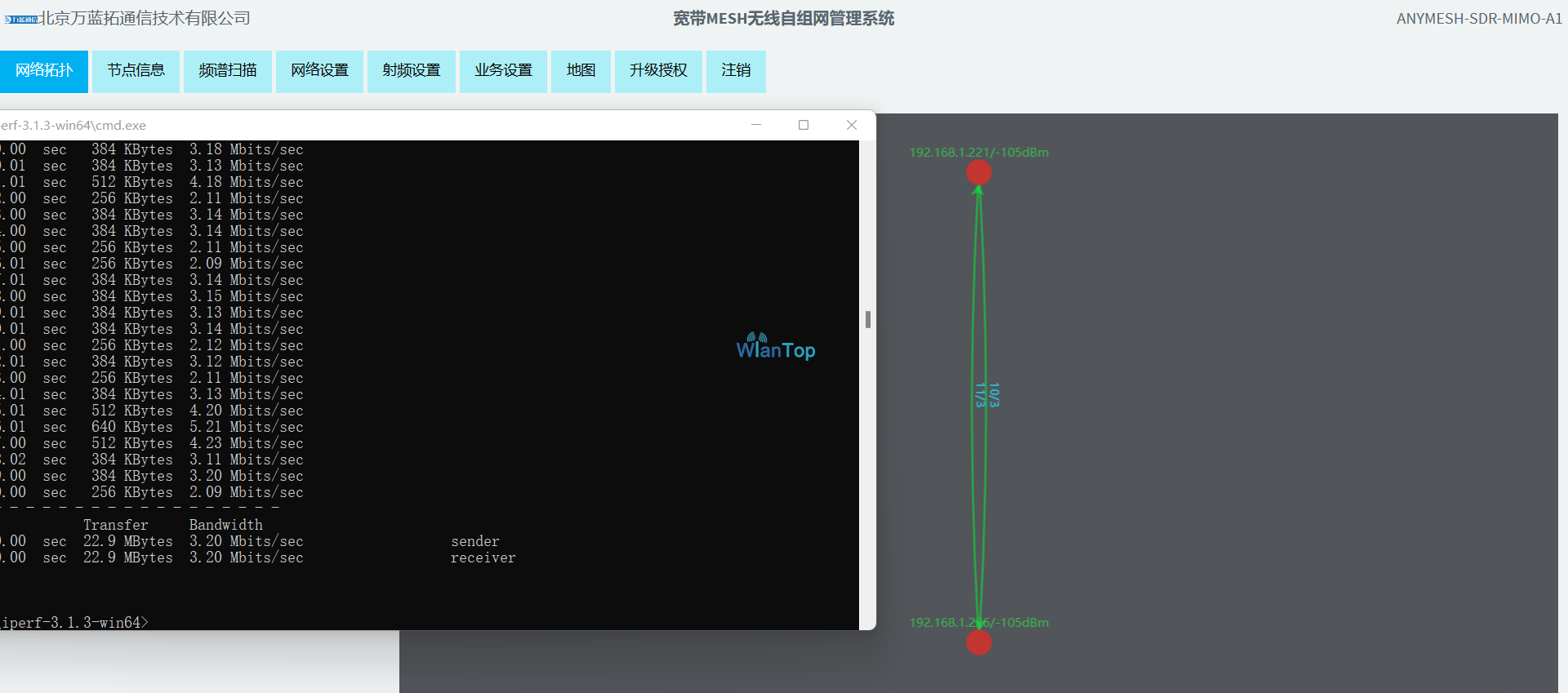 E:\赵梓晨\陕西万蓝\12月15号100KM测试\单兵SDR-A1-4W 100KM测试数据\4W 5M 发送.png4W 5M 发送